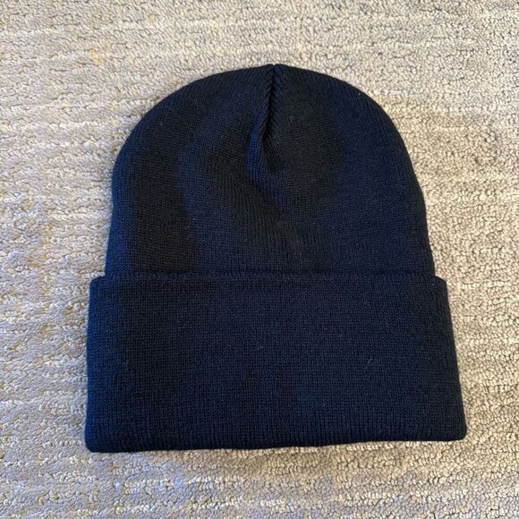 Jeffree Star Cosmetics Halloween Box Exclusive Black Orange Logo Beanie NEW - Picture 2 of 4